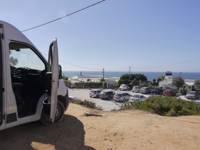 Stellplatz über den Strandbars