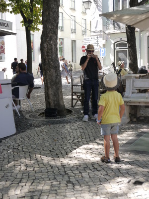 Straßenmusiker In Lissabon