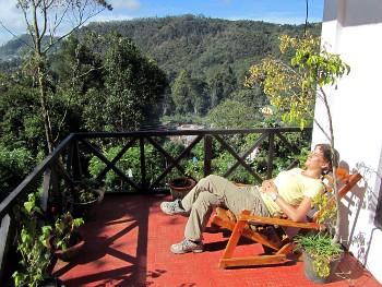 Chillen auf der Terrasse des Chez Allan
